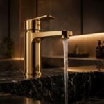 KNB luxury square bathroom faucet modern mixer tap