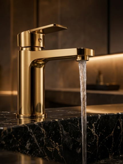 KNB luxury square bathroom faucet modern mixer tap