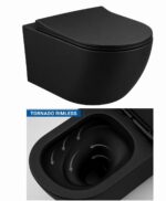 KNB Round Tornado - Matt Black - Image 1