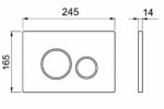KNB Flush Actuator - Chrome Plated - Image 2