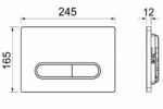 KNB Flush Actuator - Chrome Plated - Image 2