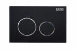KNB Flush Actuator - Matt Black - Image 1
