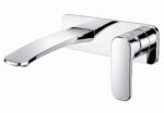 KNB Wall Mounted Basin Mixer - Chrome Plated - Image 1