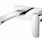 KNB Wall Mounted Basin Mixer - Chrome Plated