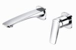 KNB Wall Mounted Basin Mixer - Chrome Plated - Image 1