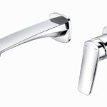 KNB Wall Mounted Basin Mixer - Chrome Plated