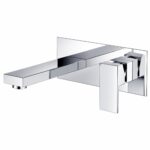 KNB Wall Mounted Basin Mixer - Chrome Plated