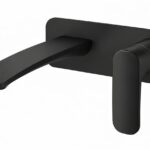 KNB Wall Mounted Basin Mixer - Matt Black