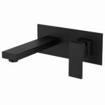 KNB Wall Mounted Basin Mixer - Matt Black