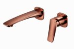 KNB Wall Mounted Basin Mixer - Rose Gold - Image 1