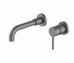 KNB Wall Mounted Basin Mixer - Gun Grey - Image 1