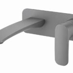 KNB Wall Mounted Basin Mixer - Gun Grey