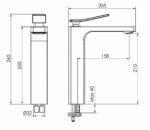 KNB Single Lever Tall - Brushed Nickel - Image 2