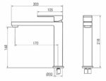 KNB Single Lever Tall - Brushed Nickel - Image 2