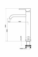 KNB Single Lever Tall - Gun Grey - Image 2