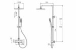 KNB Exposed Shower - Chrome Plated - Image 2