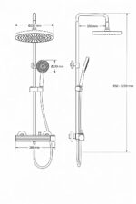 KNB Exposed Shower - Chrome Plated - Image 2