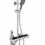 KNB Exposed Shower - Chrome Plated
