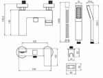 KNB Exposed Shower - Chrome Plated - Image 2