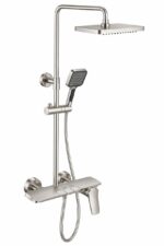 KNB Exposed Shower - Brushed Nickel - Image 1