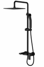 KNB Exposed Shower - Matt Black - Image 1