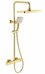 KNB Exposed Shower - PVD Gold - Image 1