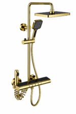 KNB Exposed Shower - PVD Gold - Image 1