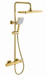 KNB Exposed Shower - Brushed Gold - Image 1