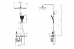 KNB Exposed Shower - Brushed Gold - Image 2