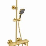 KNB Exposed Shower - Brushed Gold