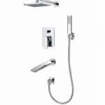 KNB 3-way Concealed Shower - Chrome Plated