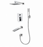 KNB 3-way Concealed Shower - Chrome Plated - Image 1