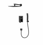 KNB 2-way Concealed Shower - Matt Black - Image 1