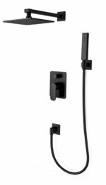 KNB 2-way Concealed Shower - Matt Black - Image 1
