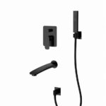 KNB 3-way Concealed Shower - Matt Black