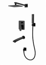 KNB 3-way Concealed Shower - Matt Black - Image 1