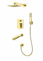 KNB 3-way Concealed Shower - PVD Gold - Image 1
