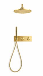 21550001 KNB 2-way Concealed Shower - Brushed Gold - Image 1