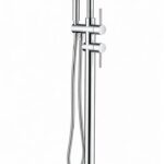 KNB Floor Mounted Bath Mixer - Chrome Plated