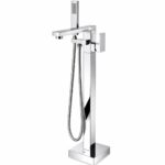 KNB Floor Mounted Bath Mixer - Chrome Plated
