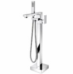 21610010 KNB Floor Mounted Bath Mixer - Chrome Plated - Image 1