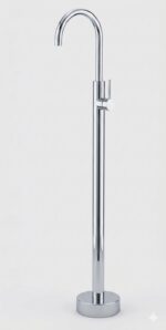 21610017 KNB Floor Mounted Basin Mixer - Chrome Plated - Image 1