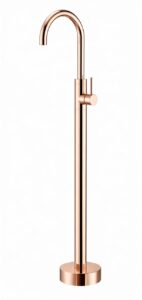 KNB Floor Mounted Basin Mixer - Rose Gold - Image 1