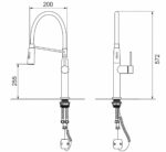 KNB Sink Mixer - Chrome Plated - Image 2