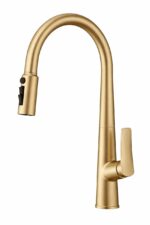 21750017 KNB Sink Mixer - Brushed Gold - Image 1