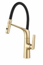 KNB Sink Mixer - Brushed Gold - Image 1