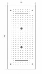 KNB Ciling Mount Shower - Chrome Plated - Image 2