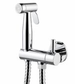 KNB Hand Spray With Angle Valve Round - Chrome Plated - Image 1