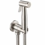 KNB Hand Spray With Angle Valve Round - Brushed Nickel