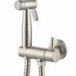 KNB Hand Spray With Angle Valve Round - Brushed Nickel